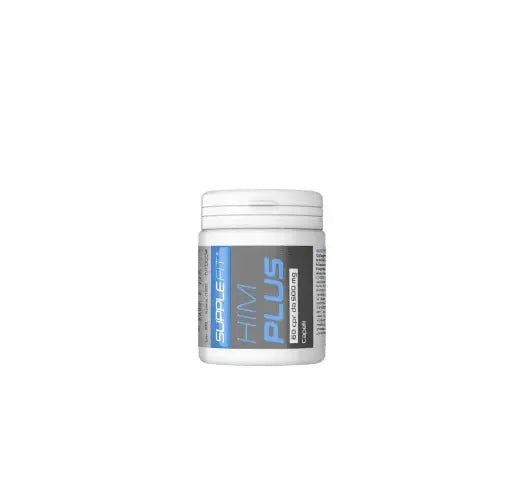 Complément alimentaire HIM PLUS pour cheveux, peau et ongles. Formule enrichie en nutriments essentiels pour la santé et le bien-être quotidien.