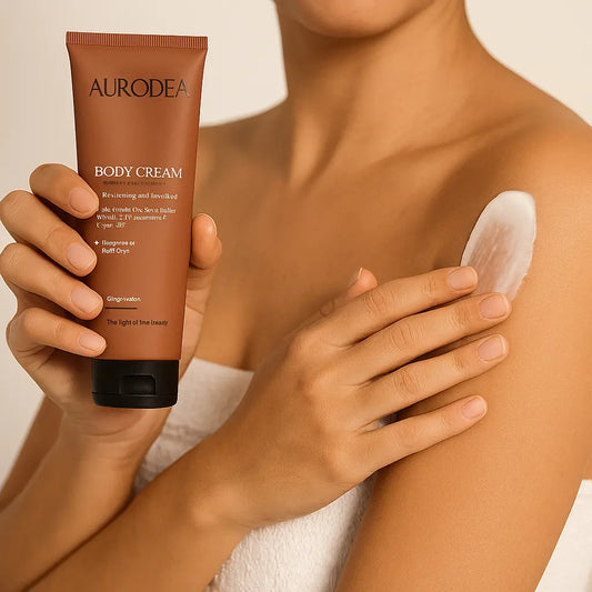 CRÈME CORPS BIO À L’HUILE D’ARGAN – ÉCLAT NATUREL, HYDRATATION INTENSE & APAISEMENT DES PEAUX SENSIBLES AURA PHENIX