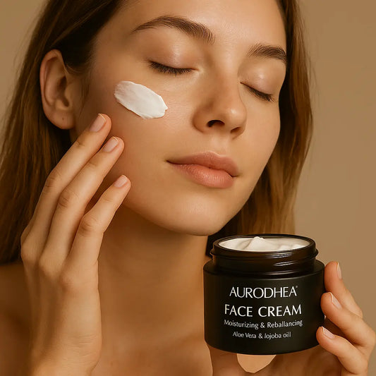 CRÈME VISAGE À L’ALOE VERA – HYDRATATION, PROTECTION & ACTION ANTI-ÂGE NATURELLE AURA PHENIX