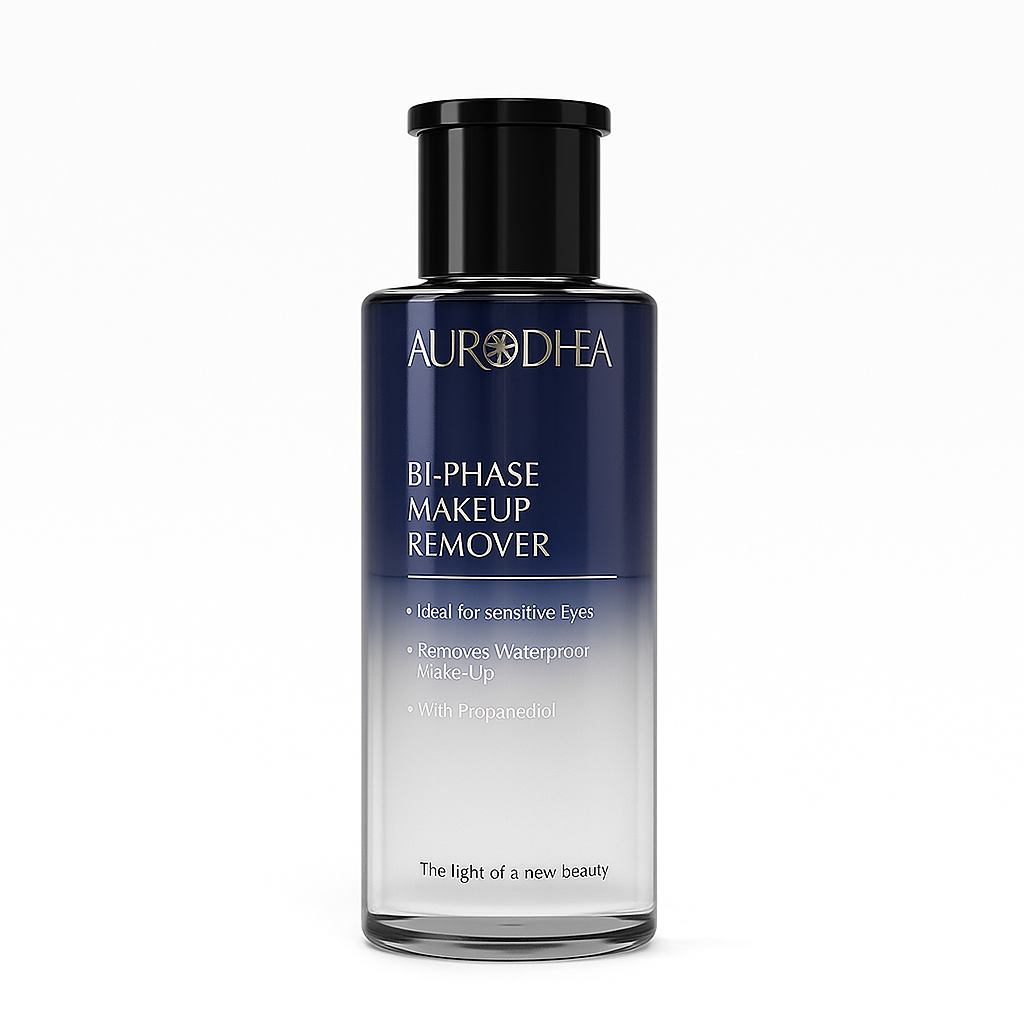 DÉMAQUILLANT BIPHASÉ– MAQUILLAGE WATERPROOF & YEUX SENSIBLES, DOUCEUR ET HYDRATATION AURA PHENIX