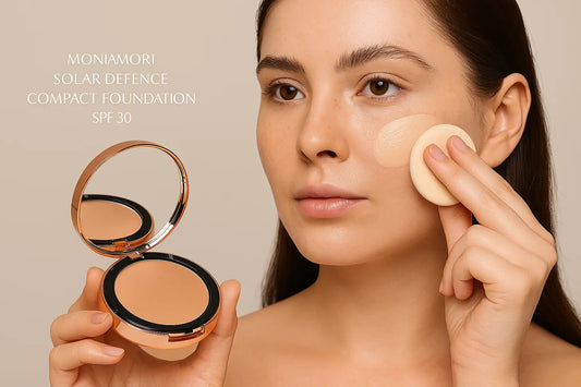 FOND DE TEINT COMPACT SPF30 – COUVRANCE UNIFIANTE & PROTECTION SOLAIRE (TEINTE : CRÈME CARAMEL) AURA PHENIX