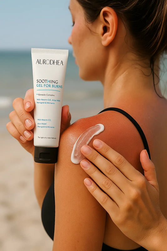 GEL APAISANT COUPS DE SOLEIL – SOULAGE, RÉPARE & RAFRAÎCHIT IMMÉDIATEMENT LA PEAU AGRESSÉE AURA PHENIX