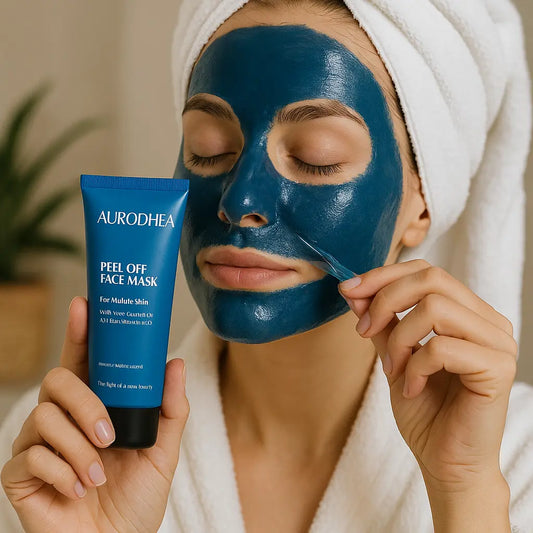 MASQUE VISAGE PEEL-OFF ANTI-ÂGE – HYDRATATION 24H, EFFET TENSEUR & ÉCLAT DES PEAUX MATURES AURA PHENIX