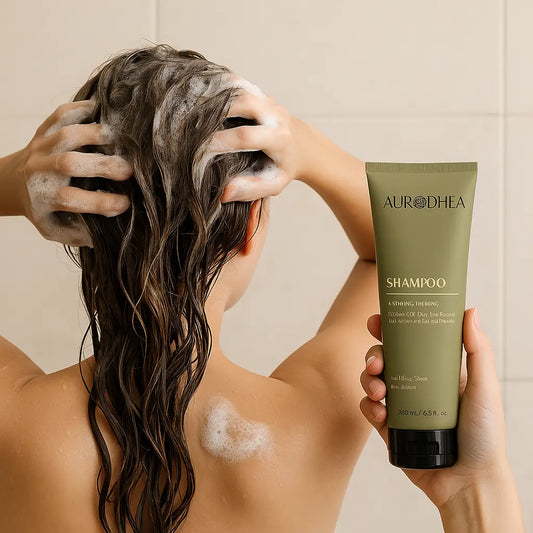 SHAMPOING À LA BAVE D’ESCARGOT – FORTIFIANT, APAISANT & CHEVEUX DOUX ET BRILLANTS AURA PHENIX