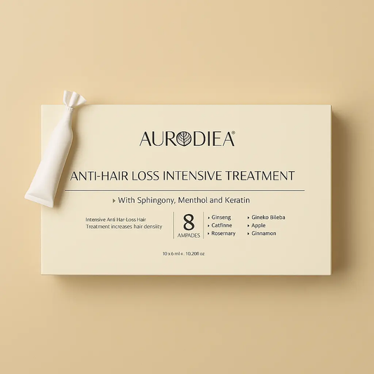 AMPOULES ANTI-CHUTE AURODHEA – TRAITEMENT INTENSIF AUX PLANTES POUR CHEVEUX FORTS & VIGOUREUX AURA PHENIX