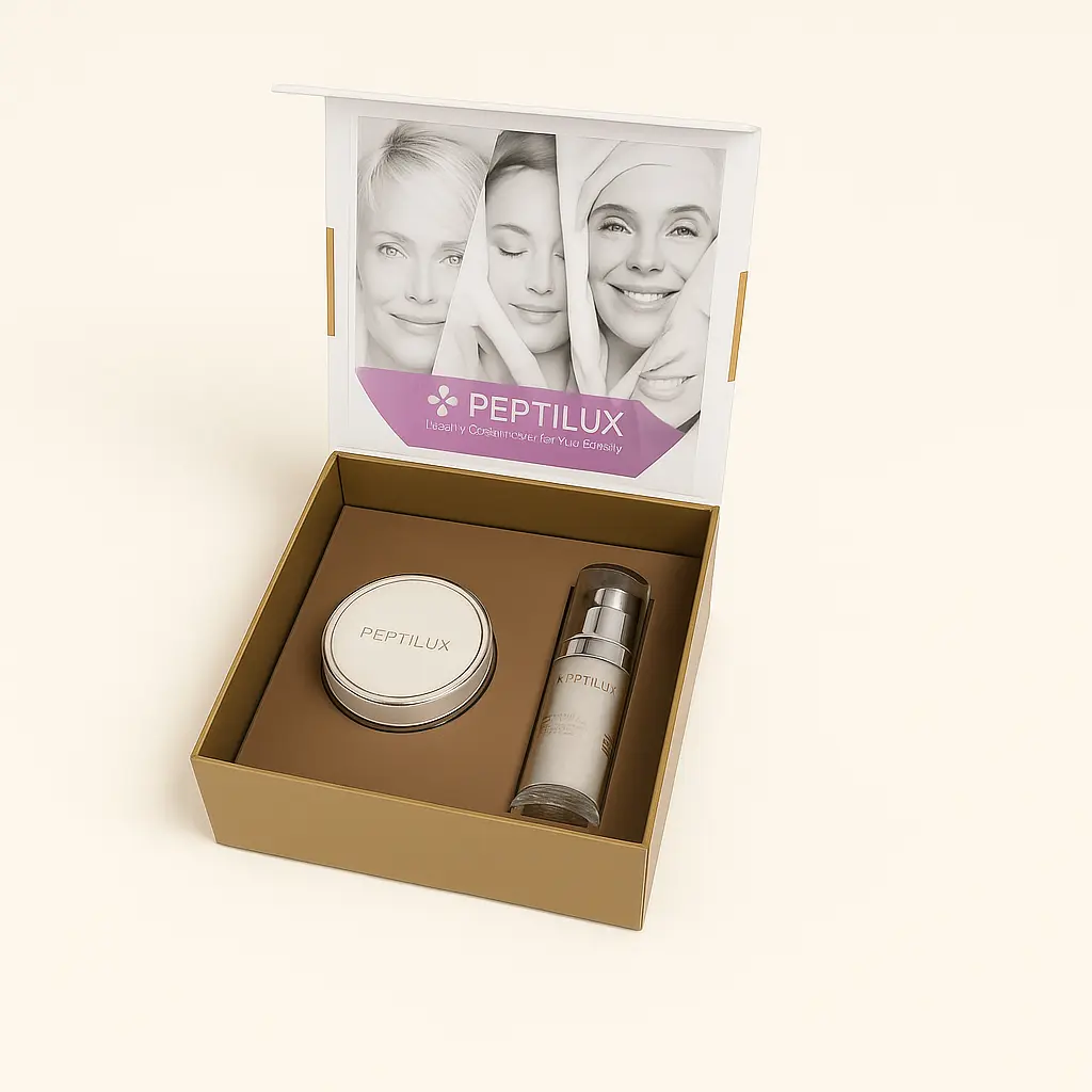 COFFRET PEPTILUX LUXURY SKIN CARE NIGHT – SOIN ANTI-RIDES RÉPARATEUR & BOOSTER DE COLLAGÈNE AURA PHENIX