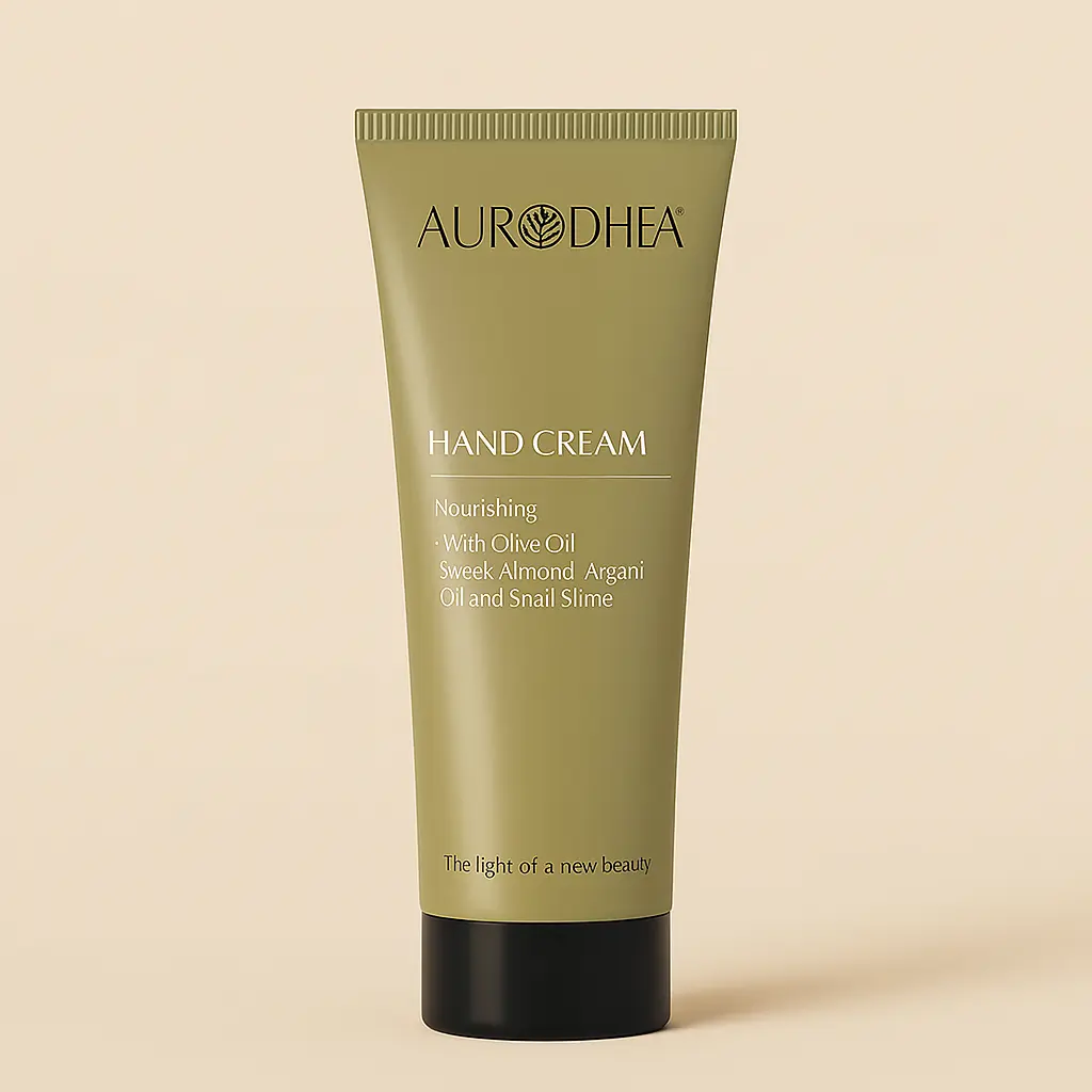 CRÈME MAINS À LA BAVE D’ESCARGOT – ANTI-ÂGE, RÉPARATRICE & UNIFIANTE AURA PHENIX