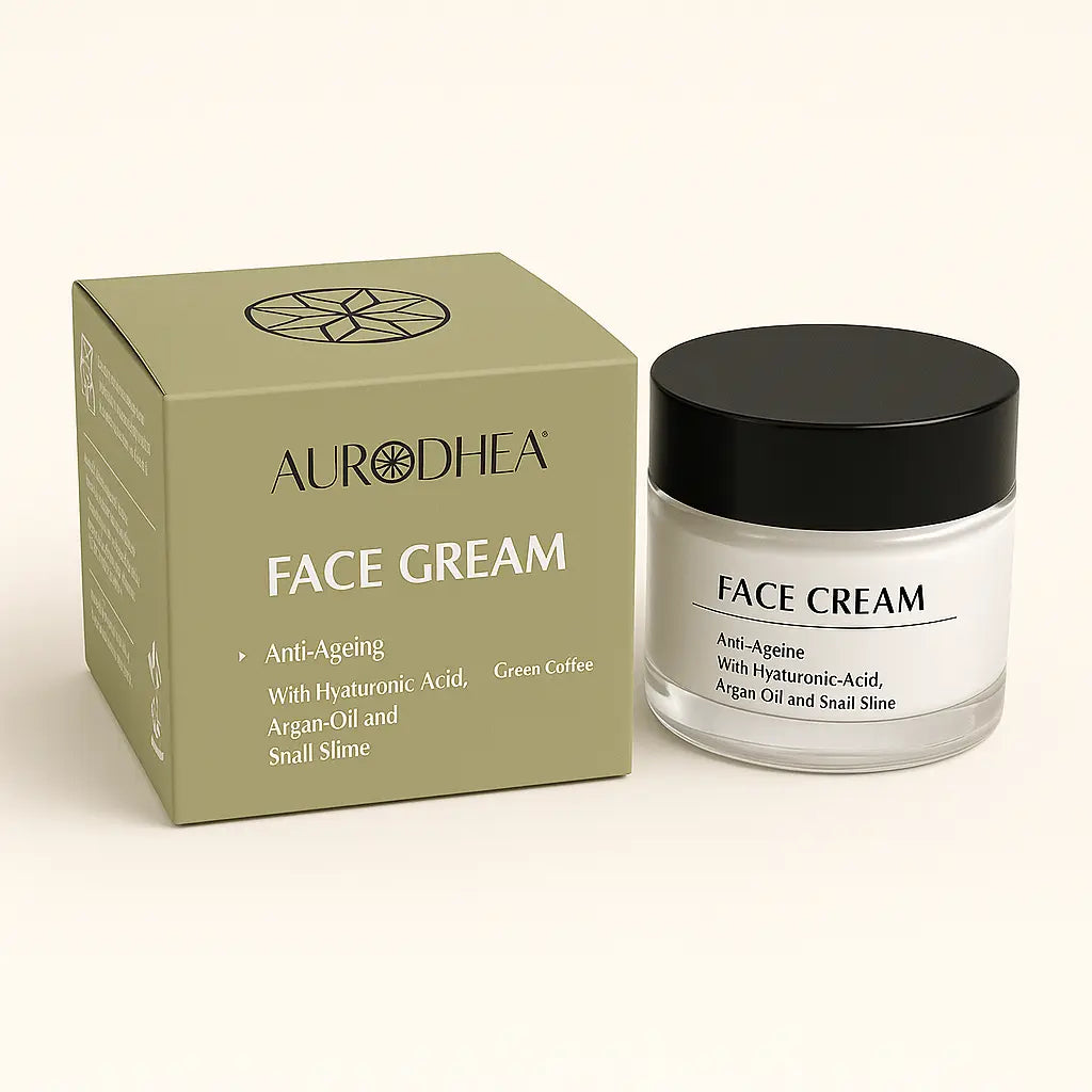 CRÈME VISAGE ANTI-ÂGE À LA BAVE D’ESCARGOT – EFFET LIFTING NATUREL & PEAU RÉGÉNÉRÉE AURA PHENIX