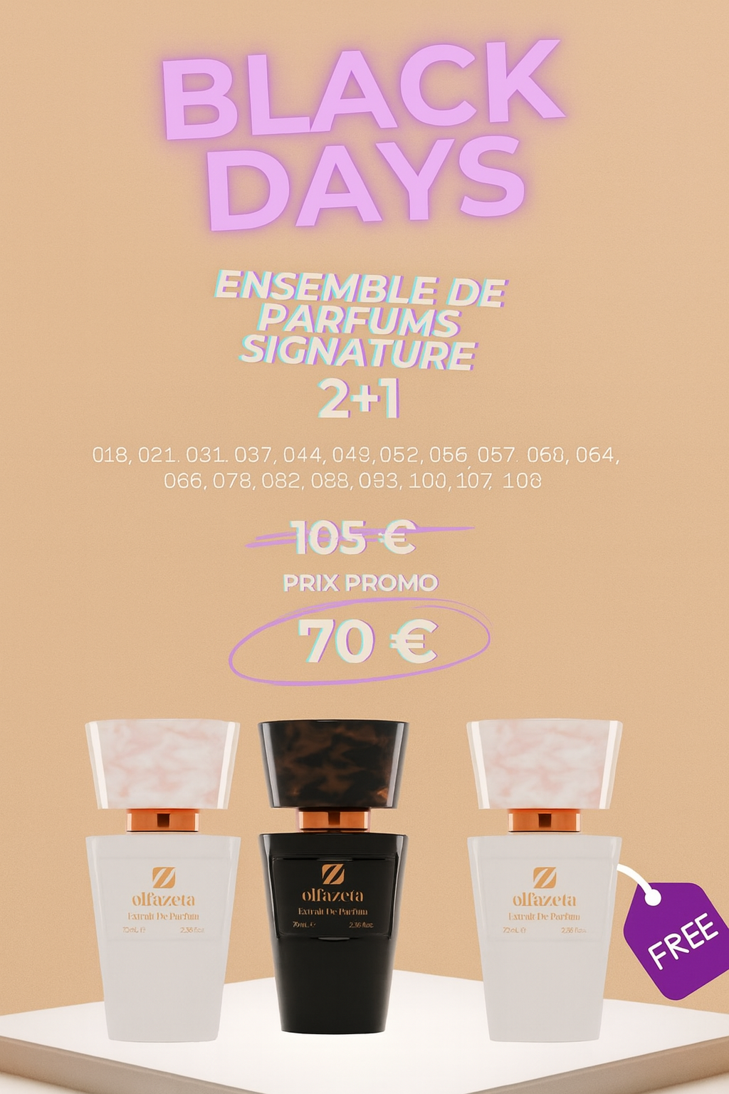 BLACK FRIDAY PARFUMS 2 PARFUMS ACHETÉS UN PARFUM OFFERT - AURA PHENIX