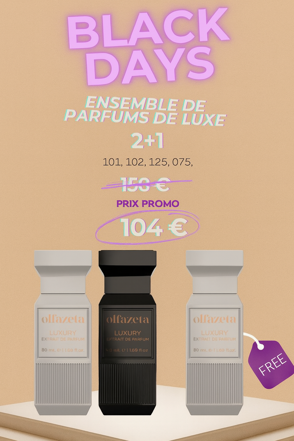 BLACK FRIDAY 2 PARFUMS LUXE ACHETÉS UN PARFUM LUXE OFFERT - AURA PHENIX