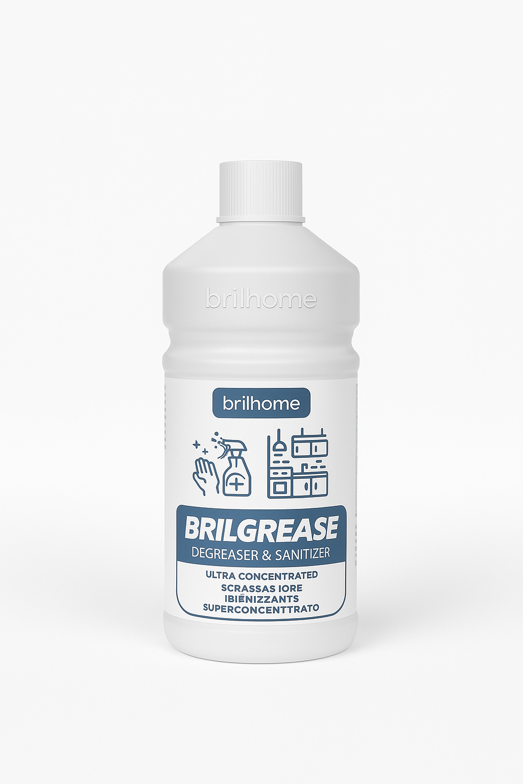 BRILGREASE - DÉGRAISSANT ET ASSAINISSANT SUPER-CONCENTRE  MULTI-SURFACES AURA PHENIX