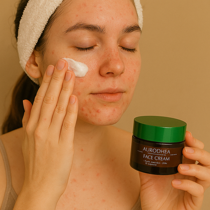 CRÈME VISAGE À L’HUILE DE NEEM – PURIFIANTE, SÉBO-RÉGULATRICE & ANTI-IMPERFECTIONS AURA PHENIX