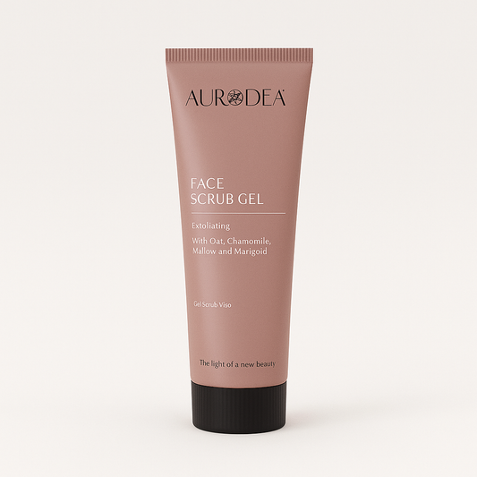 GEL EXFOLIANT VISAGE AURODHEA – ÉCLAT NATUREL & DOUCEUR IMMÉDIATE AUX GRANULES VÉGÉTALES AURA PHENIX