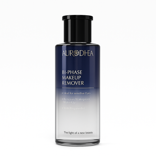 DÉMAQUILLANT BIPHASÉ– MAQUILLAGE WATERPROOF & YEUX SENSIBLES, DOUCEUR ET HYDRATATION AURA PHENIX