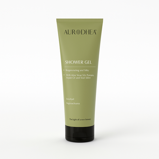 GEL DOUCHE RÉGÉNÉRANT À LA BAVE D’ESCARGOT – HYDRATATION INTENSE & PEAU VELOUTÉE AURA PHENIX