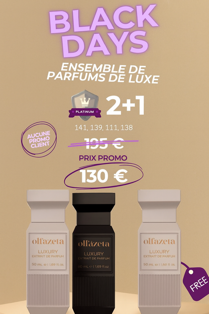 BLACK FRIDAY : 2 PARFUMS LUXE ACHETÉS, UN PARFUM LUXE OFFERT - ÉDITION MEILLEURES VENTES - AURA PHENIX