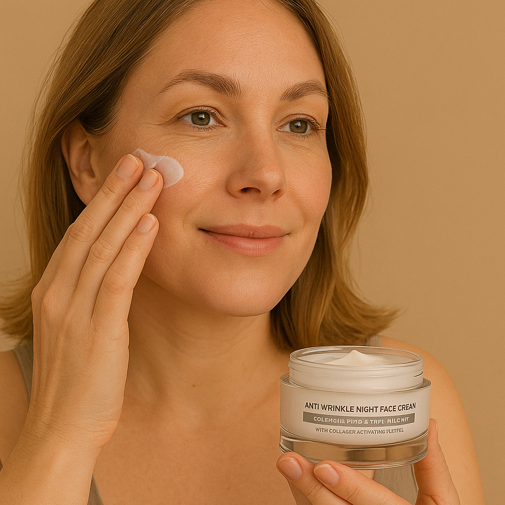 PEPTILUX CRÈME DE NUIT COLLAGEN PRO – RÉPARATION NOCTURNE, ANTI-RIDES & BOOSTER DE COLLAGÈNE AURA PHENIX