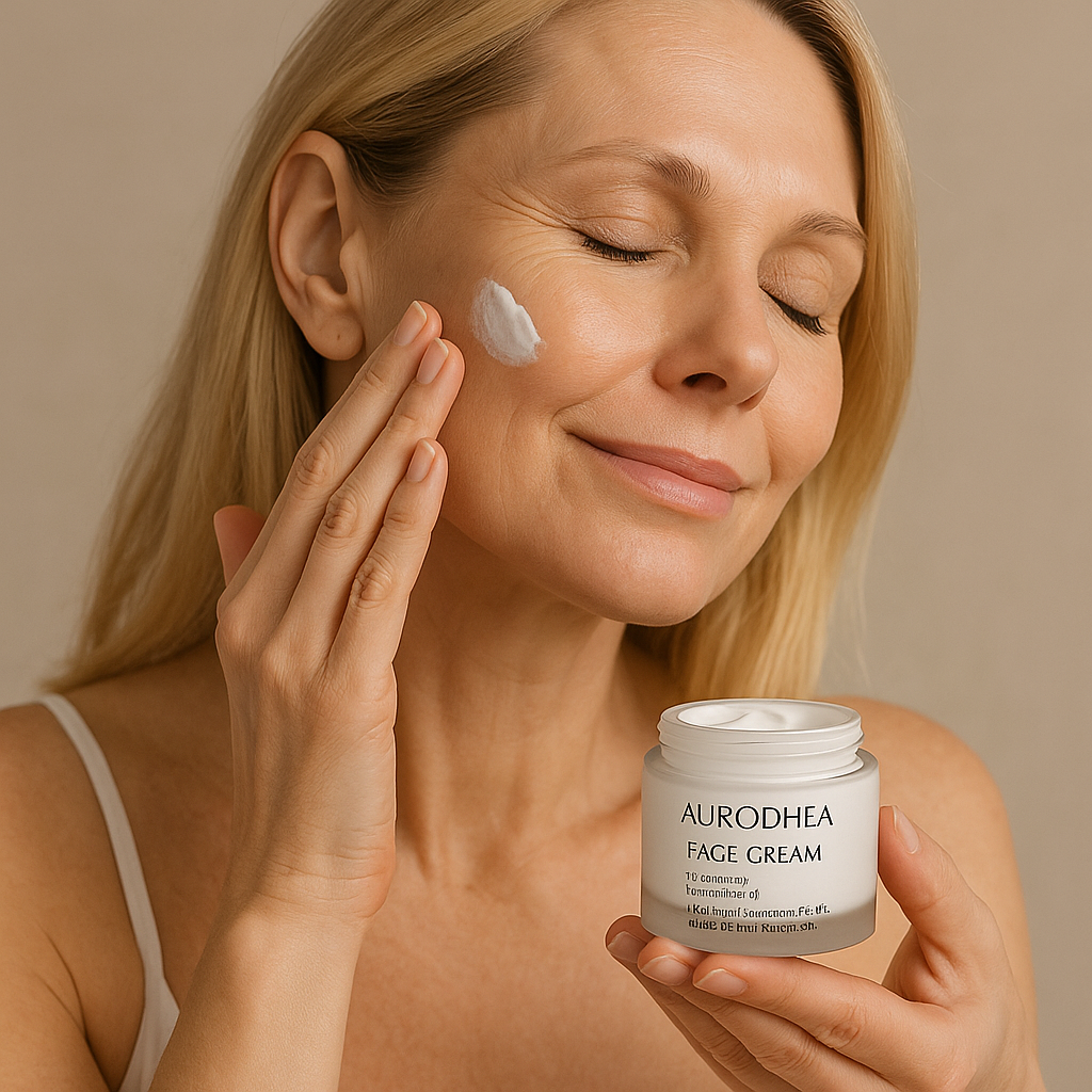CRÈME VISAGE ANTI-ÂGE À LA BAVE D’ESCARGOT – EFFET LIFTING NATUREL & PEAU RÉGÉNÉRÉE AURA PHENIX