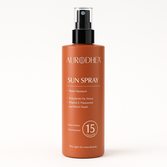 SPRAY SOLAIRE PF 15  PROTECTION MOYENNE LARGE SPECTRE, CONTRE LES RAYONS UVA ET UVB AURA PHENIX