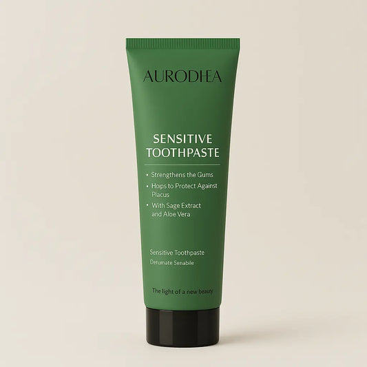 DENTIFRICE SENSITIVE A L’ALOE VERA - 115 ML  AVEC BROSSE A DENTS A NANOTECHNOLOGIE AURA PHENIX