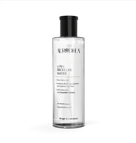 EAU MICELLAIRE 3 EN 1 - 250 ML POUR DEMAQUILLANT WATERPROOF ET IMPURETES - AURA PHENIX