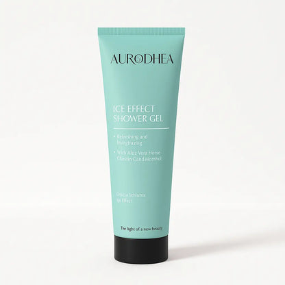 GEL DOUCHE ICE EFFECT – FRAÎCHEUR TONIFIANTE & JAMBES LÉGÈRES AU MENTHOL ET MARRON D’INDE AURA PHENIX