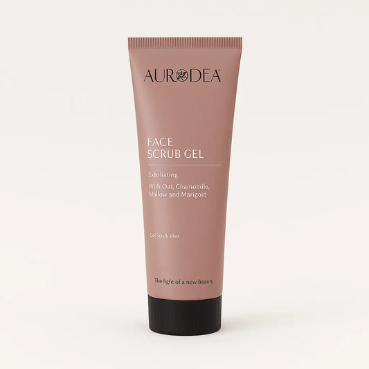 GEL EXFOLIANT VISAGE AURODHEA – ÉCLAT NATUREL & DOUCEUR IMMÉDIATE AUX GRANULES VÉGÉTALES AURA PHENIX