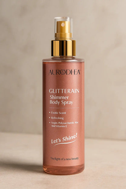 GLITTERAIN – SPRAY SCINTILLANT COCO POUR UNE PEAU FRAÎCHE, HYDRATÉE & LUMINEUSE AURA PHENIX
