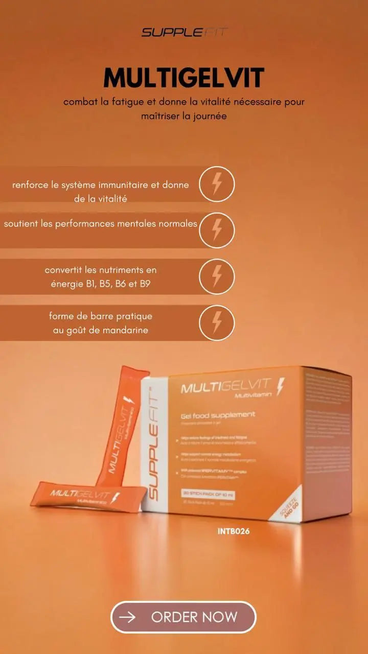 MULTIGELVIT - COMPLEMENT ALIMENTAIRE POUR REDUIRE LA FATIGUE ET L'EPUISEMENT AURA PHENIX