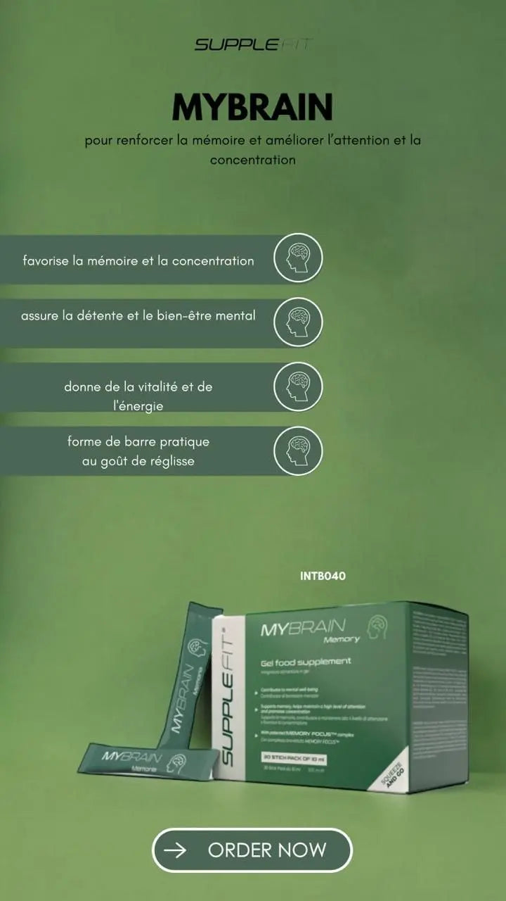 MYBRAIN - COMPLEMENT ALIMENTAIRE EN GEL POUR LA MEMOIRE ET LA CONCENTRATION AURA PHENIX