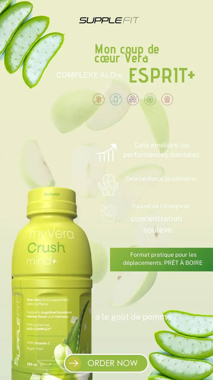 MYVERA CRUSH Mind + POUR LA MEMOIRE, FONCTIONS COGNITIVES ET LA CONCENTRATION AURA PHENIX