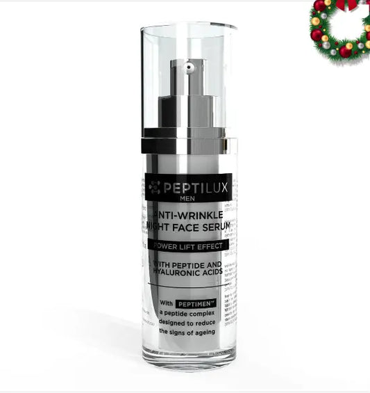 PEPTILUX MEN - SERUM DE NUIT ANTI-RIDES POUR LE VISAGE 'POWER LIFT EFFECT' AVEC PEPTIMEN™ - 30 ML AURA PHENIX