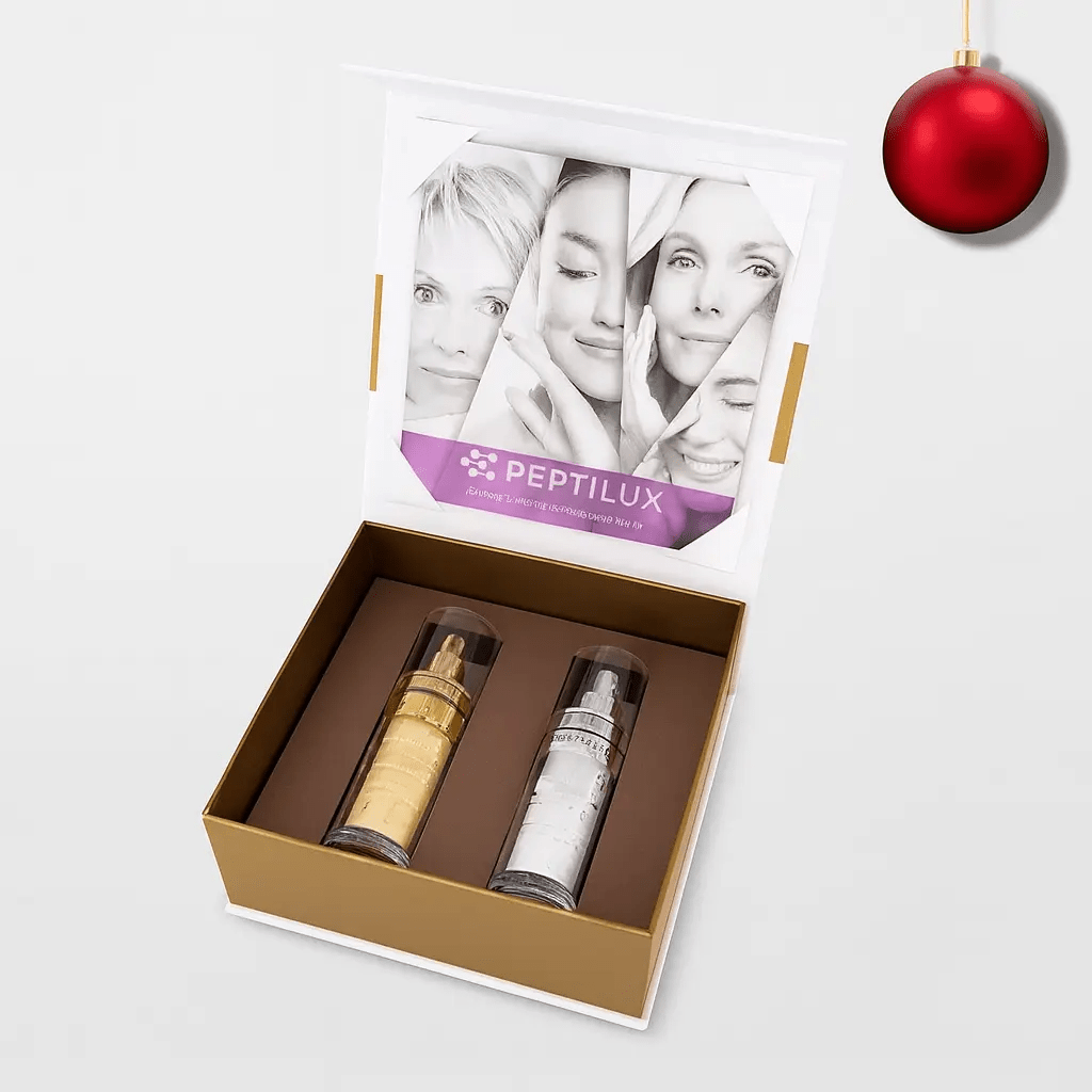 COFFRET PEPTILUX LUXURY SERUM SET – ROUTINE JOUR & NUIT ANTI - RIDES LIFTING & FILLER - AURA PHENIX