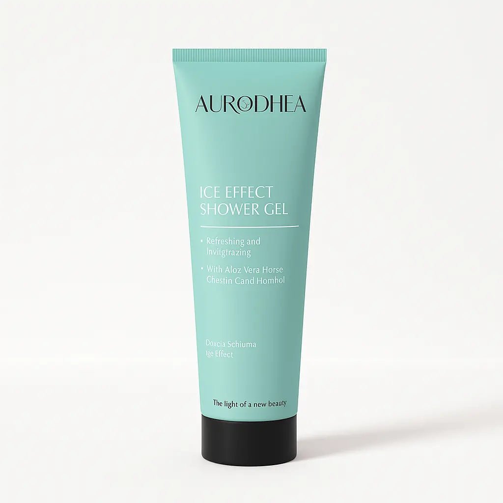 GEL DOUCHE ICE EFFECT – FRAÎCHEUR TONIFIANTE & JAMBES LÉGÈRES AU MENTHOL ET MARRON D’INDE - AURA PHENIX