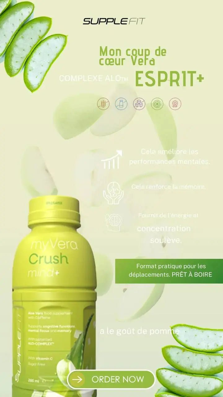 MYVERA CRUSH MIND + – BOOST DES FONCTIONS COGNITIVES, MÉMOIRE & CONCENTRATION - AURA PHENIX