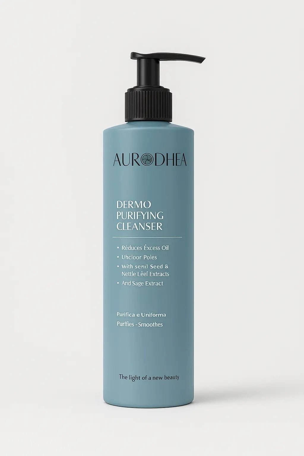 NETTOYANT DERMO - PURIFIANT ANTI - ACNÉ – SÉBO - RÉGULATEUR, DÉTOXIFIANT & ÉCLAT VISAGE - AURA PHENIX