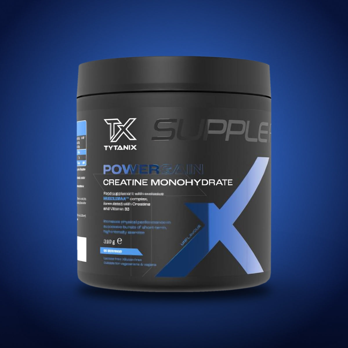 POWERGAIN – CRÉATINE MONOHYDRATE PURE · PLUS DE PERFORMANCE SUR LES EFFORTS INTENSES · 90 DOSES
