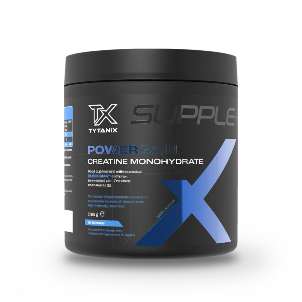 POWERGAIN – CRÉATINE MONOHYDRATE PURE · PLUS DE PERFORMANCE SUR LES EFFORTS INTENSES · 90 DOSES