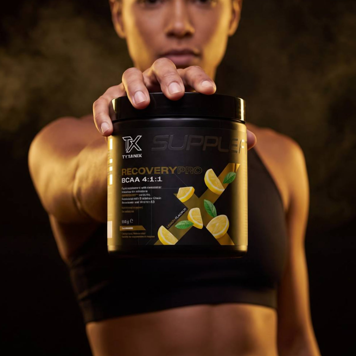 RECOVERYPRO – BCAA 4:1:1 + VITAMINE B6 QUI AIDE À RÉDUIRE LA FATIGUE · GOÛT CITRON